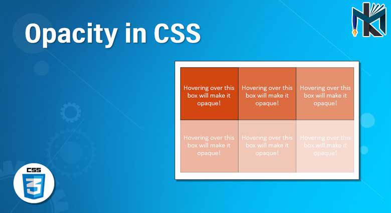 آموزش کار با خاصیت Opacity در CSS  