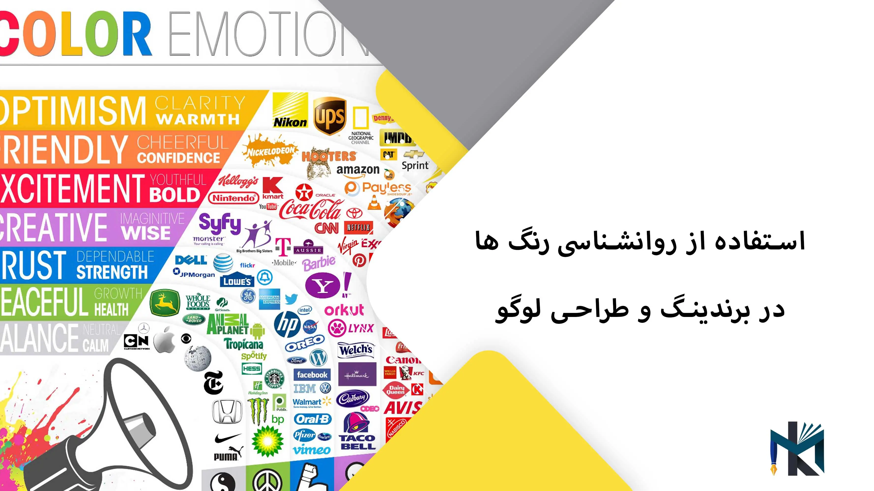 آموزش استفاده از روانشناسی رنگ ها در برندینگ و طراحی لوگو